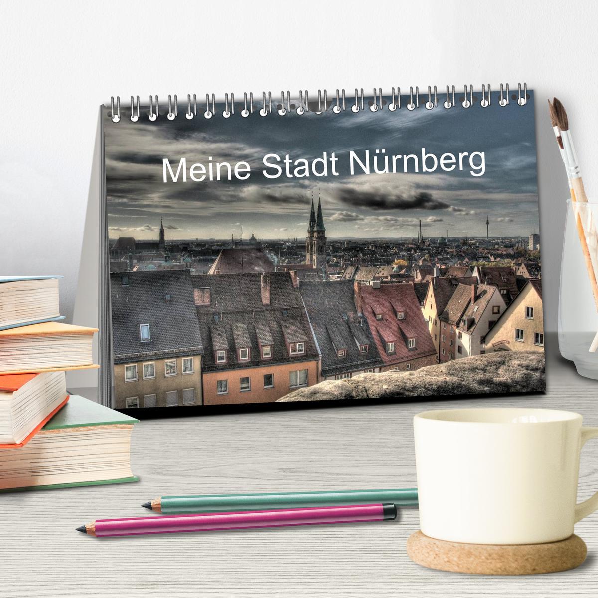 Beispielinhalt (Bild) Meine Stadt Nürnberg 2026 (Tischkalender 2026 DIN A5 quer), CALVENDO Monatskalender