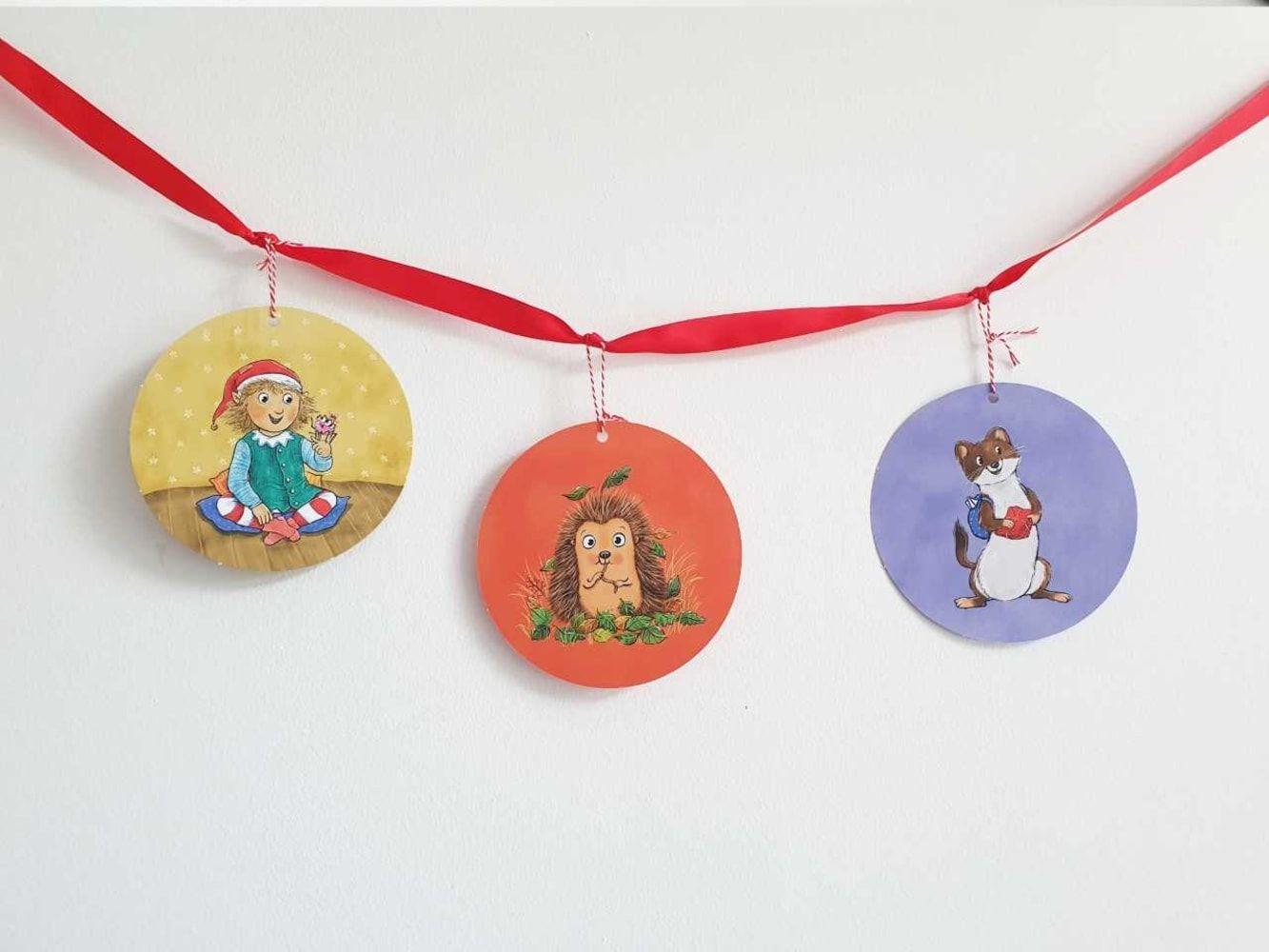 Beispielinhalt (Bild) Wichtel Emil und die Waldtiere. 24 Geschichten zum Vorlesen im Advent. Für Kinder von 3 bis 6