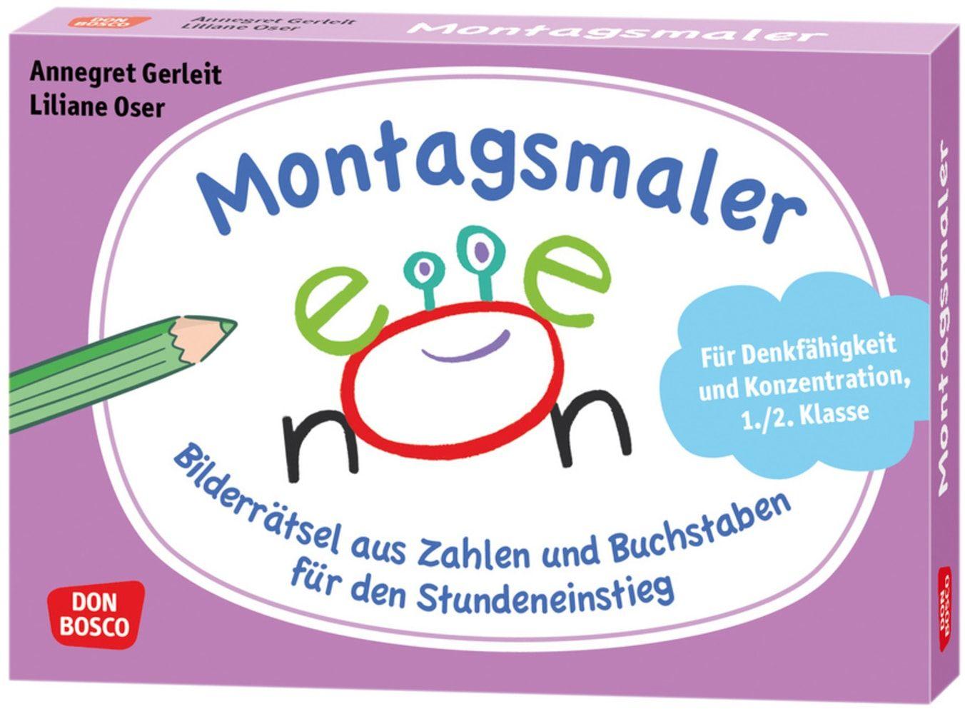 Vorderes Coverbild Montagsmaler. Bilderrätsel aus Zahlen und Buchstaben für den Stundeneinstieg