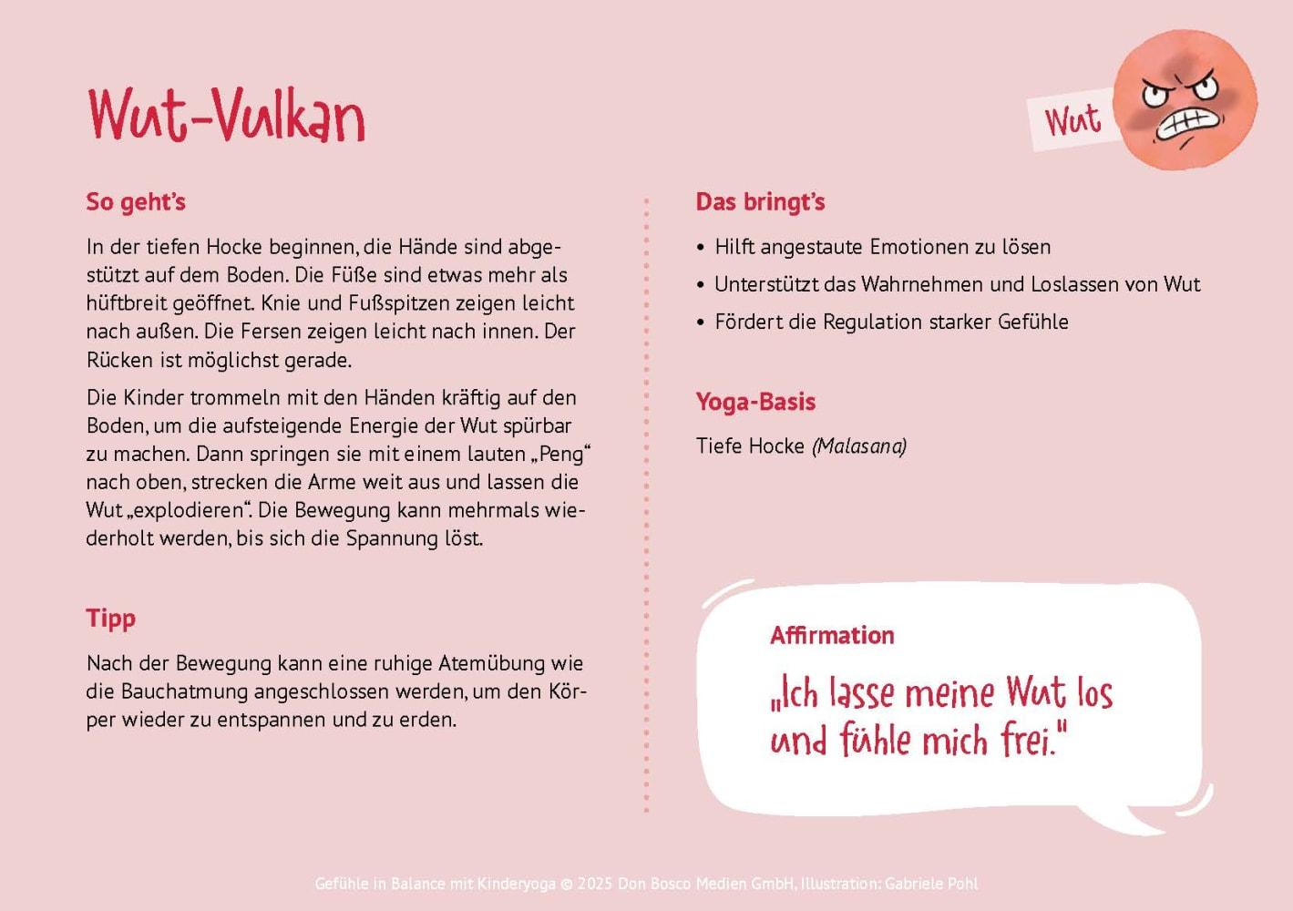 Beispielinhalt (Bild) Gefühle in Balance mit Kinderyoga