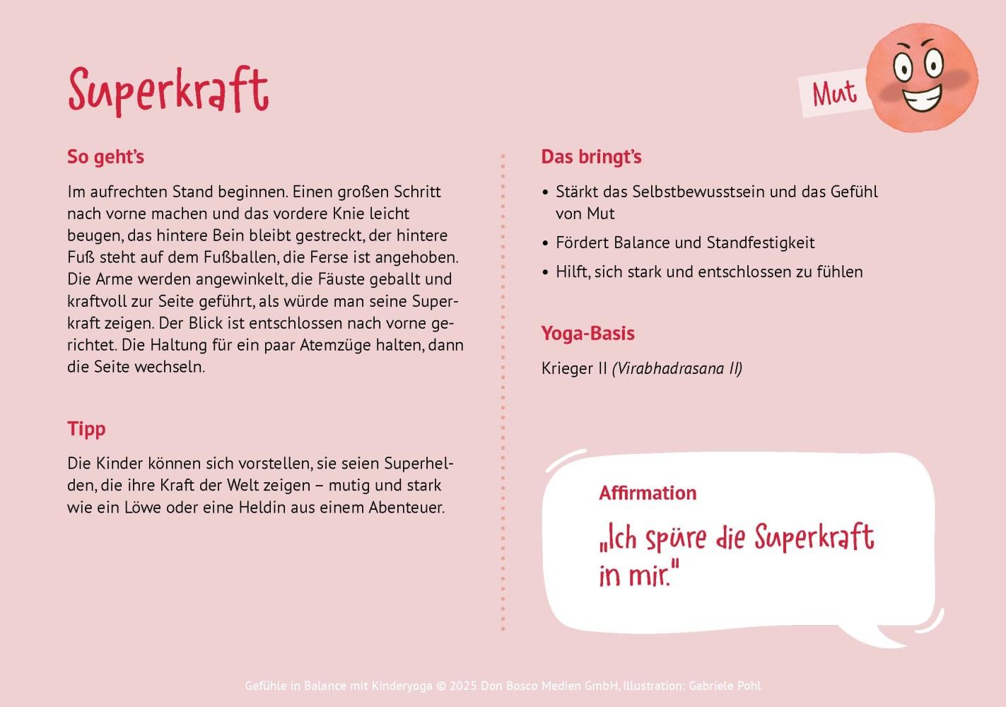 Beispielinhalt (Bild) Gefühle in Balance mit Kinderyoga