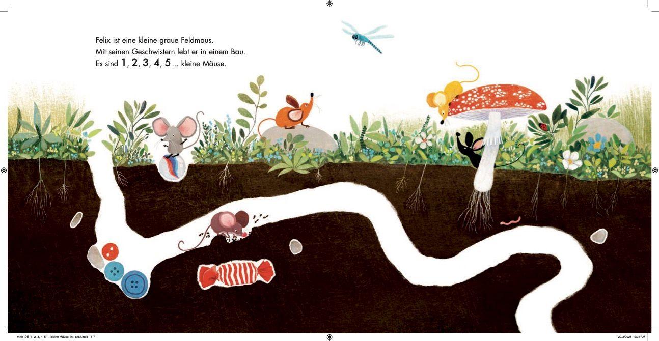Beispielinhalt (Bild) 1, 2, 3, 4, 5...kleine Mäuse