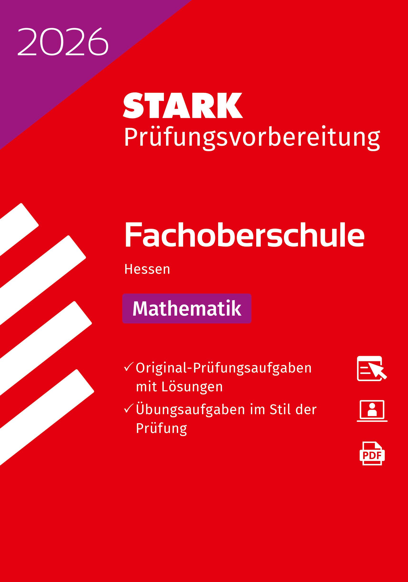 Vorderes Coverbild STARK Mathematik - Abschlussprüfung FOS 2026 Hessen - Prüfungsvorbereitung