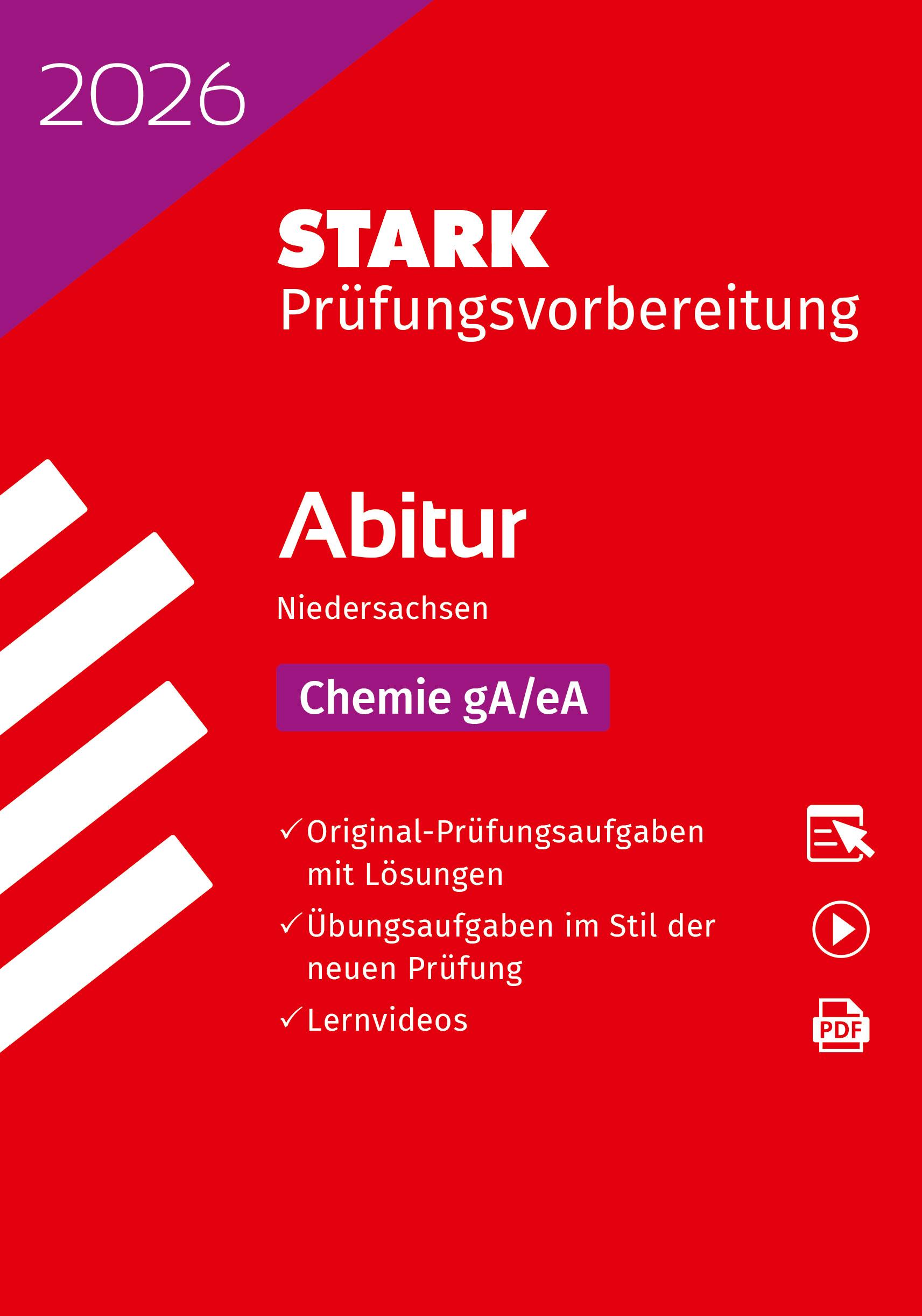 Vorderes Coverbild STARK Chemie gA/eA - Abitur 2026 Niedersachsen - Prüfungsvorbereitung
