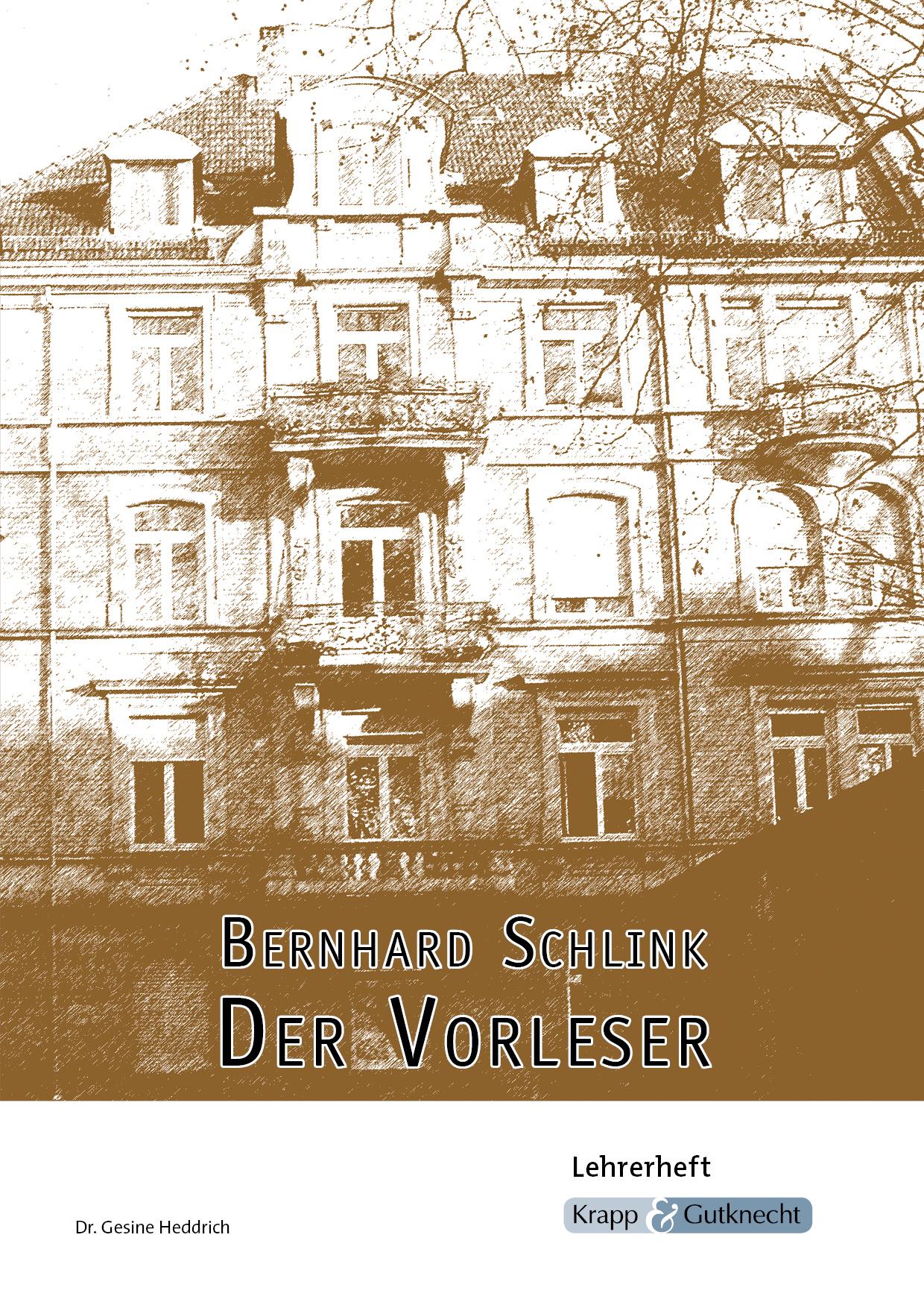 Vorderes Coverbild Bernhard Schlink, Der Vorleser