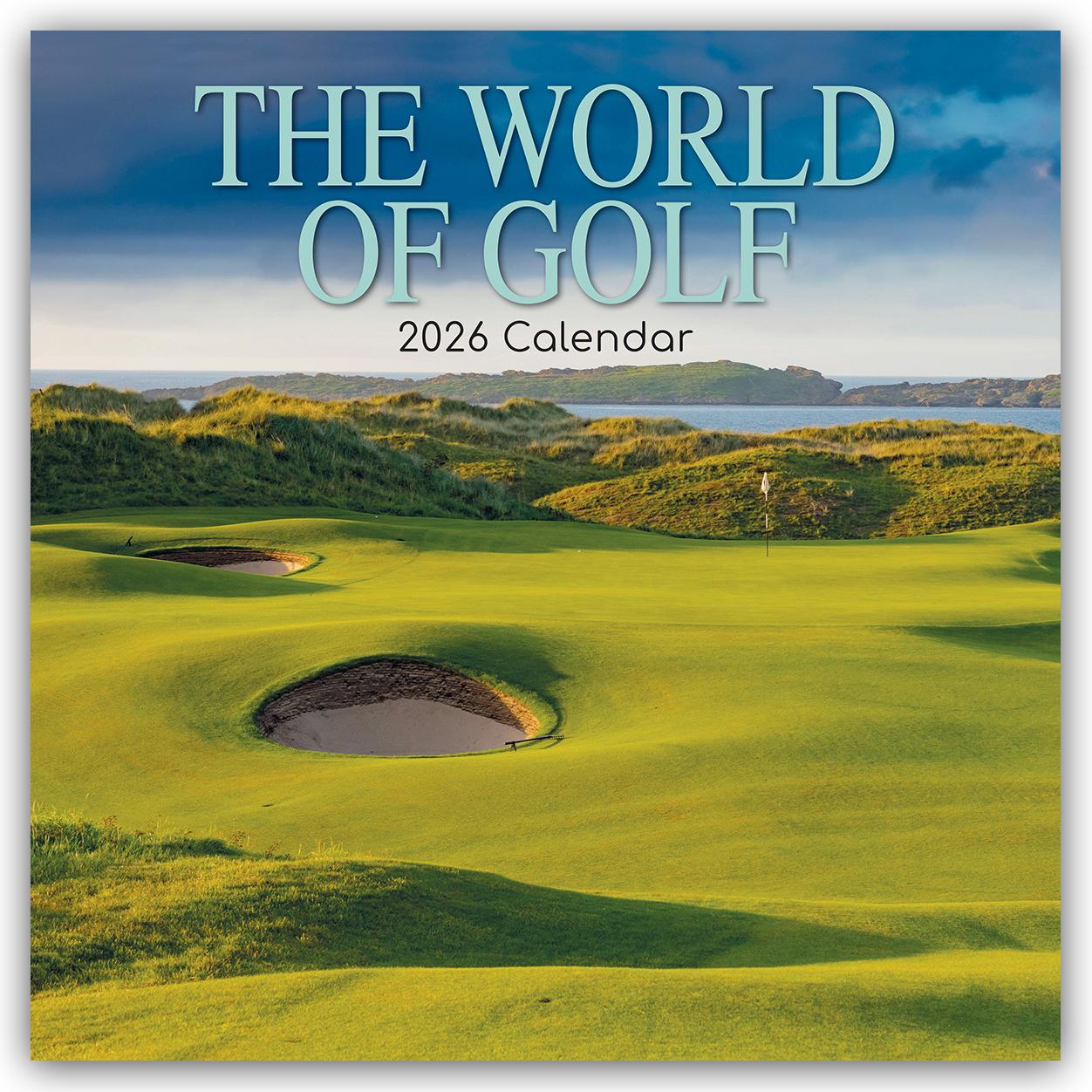 Vorderes Coverbild The World of Golf - Die Welt des Golfsports 2026 - 16-Monatskalender