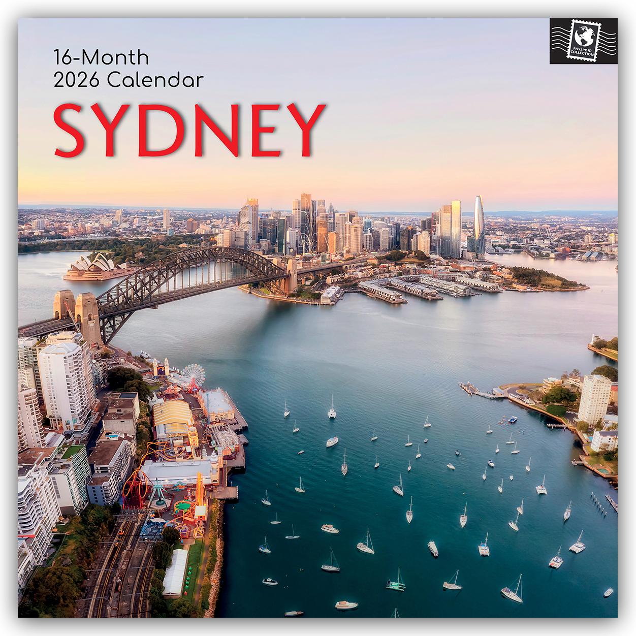 Vorderes Coverbild Sydney 2026 - 16-Monatskalender