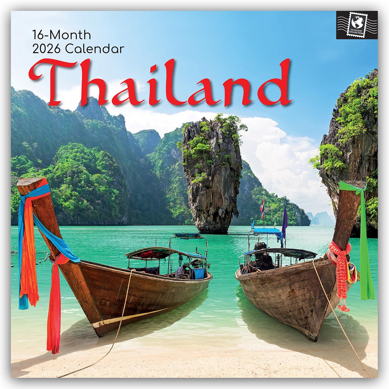 Vorderes Coverbild Thailand 2026 - 16-Monatskalender