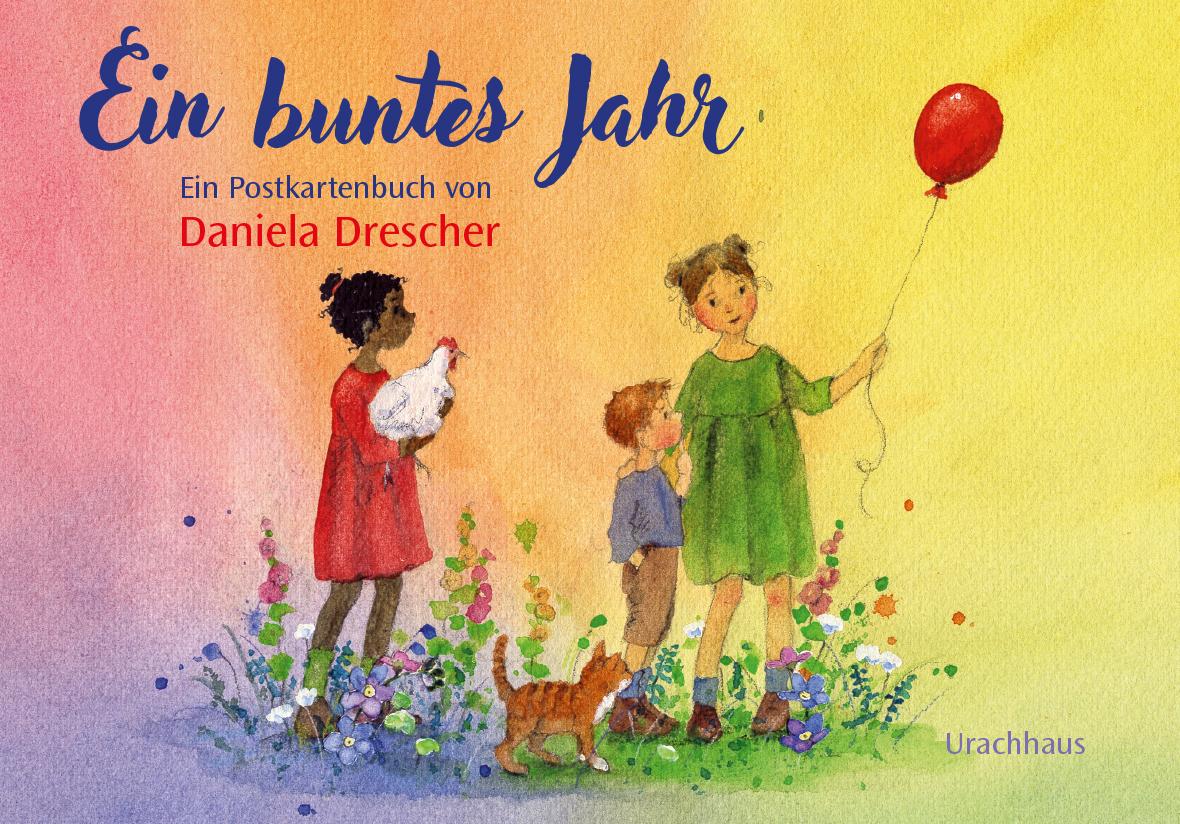 Vorderes Coverbild Postkartenbuch 'Ein buntes Jahr'