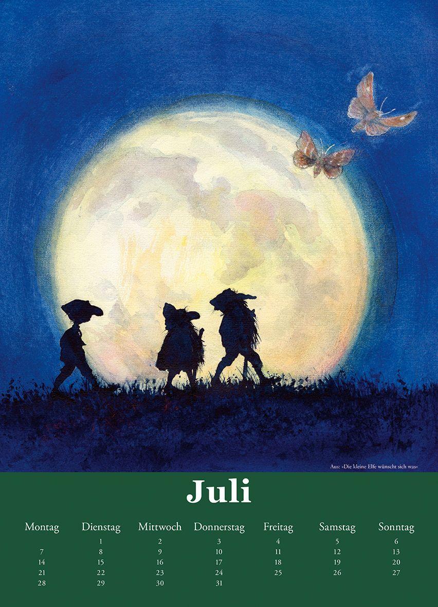 Beispielinhalt (Bild) Kinderzimmer-Kalender 2026 'Wichtelwelten'