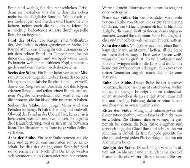 Beispielinhalt (Bild) Das Jugendstil Tarot