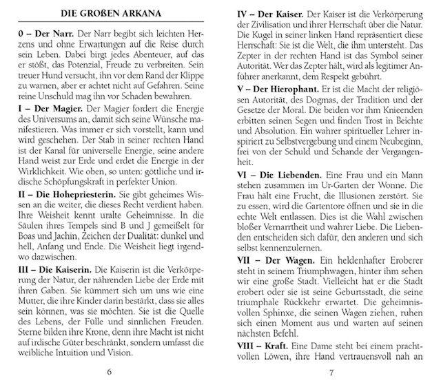 Beispielinhalt (Bild) Das Jugendstil Tarot