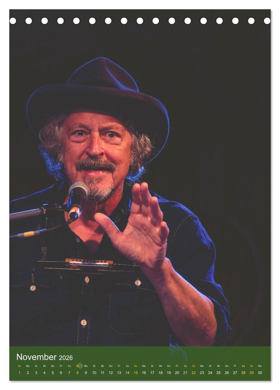 Beispielinhalt (Bild) Jazz and more in Weimar (Tischkalender 2026 DIN A5 hoch), CALVENDO Monatskalender