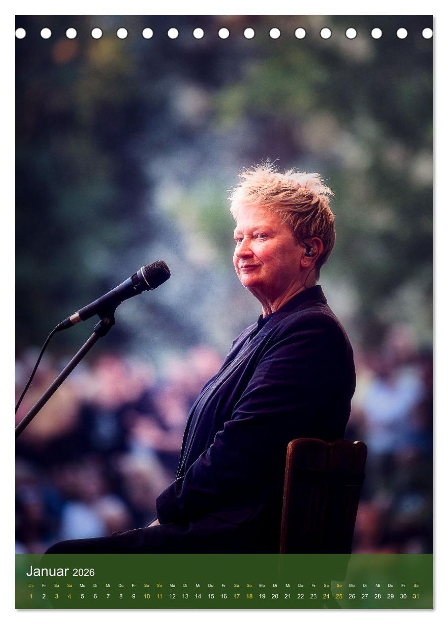 Beispielinhalt (Bild) Jazz and more in Weimar (Tischkalender 2026 DIN A5 hoch), CALVENDO Monatskalender