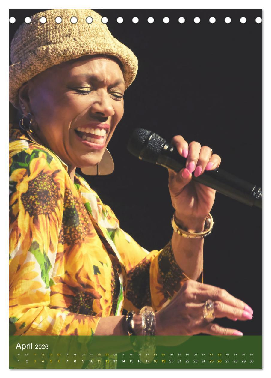 Beispielinhalt (Bild) Jazz and more in Weimar (Tischkalender 2026 DIN A5 hoch), CALVENDO Monatskalender