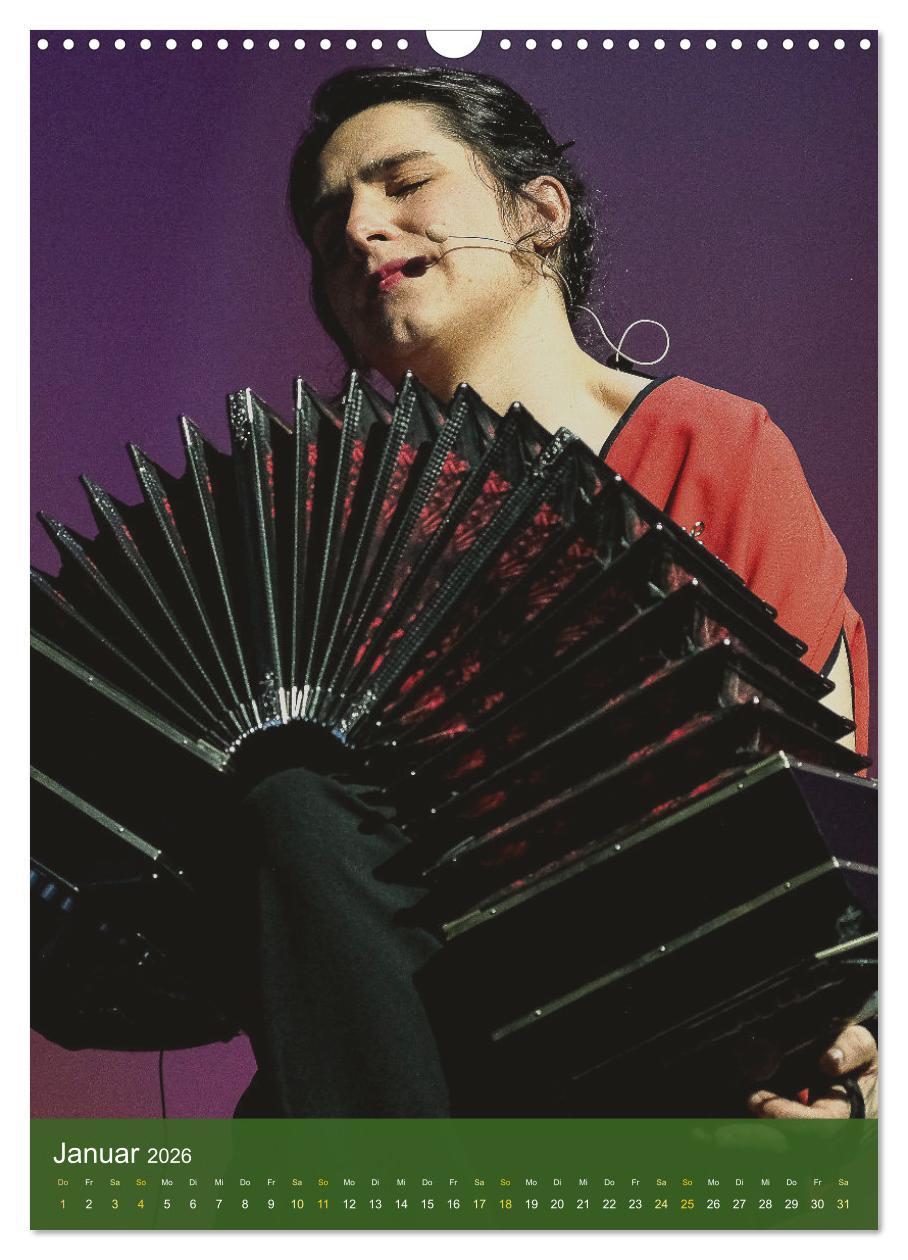 Beispielinhalt (Bild) Women singing and playing Jazz (Wandkalender 2026 DIN A3 hoch), CALVENDO Monatskalender