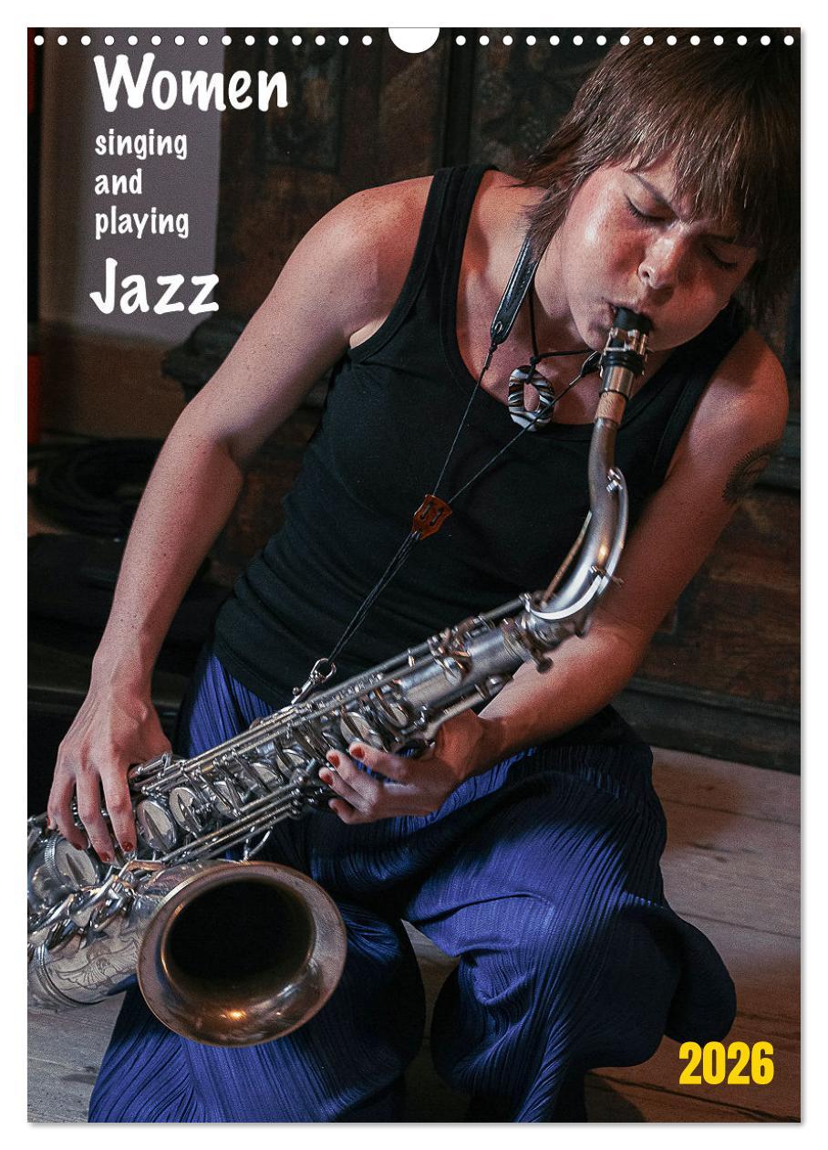 Vorderes Coverbild Women singing and playing Jazz (Wandkalender 2026 DIN A3 hoch), CALVENDO Monatskalender
