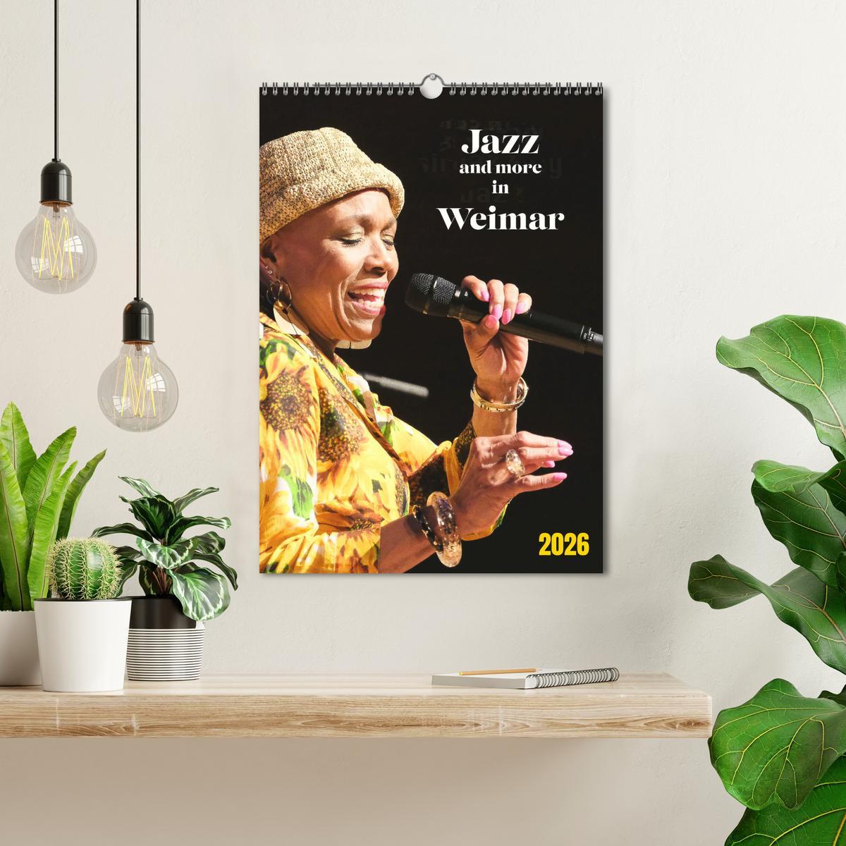 Beispielinhalt (Bild) Jazz and more in Weimar (Wandkalender 2026 DIN A3 hoch), CALVENDO Monatskalender