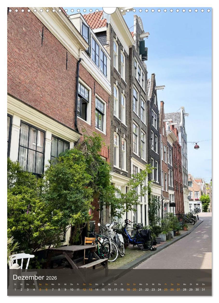 Beispielinhalt (Bild) Schönes Amsterdam (Wandkalender 2026 DIN A3 hoch), CALVENDO Monatskalender