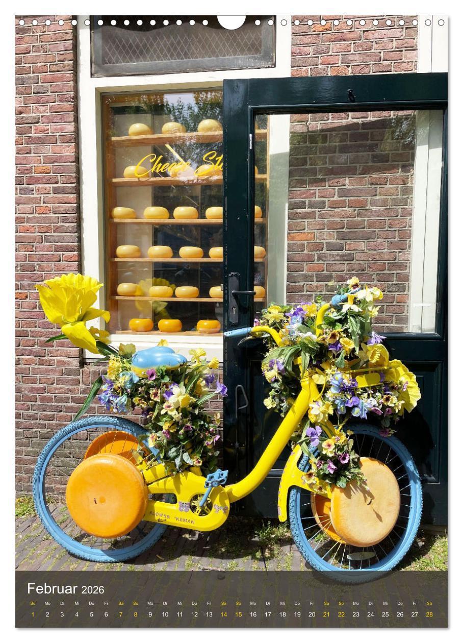 Beispielinhalt (Bild) Schönes Amsterdam (Wandkalender 2026 DIN A3 hoch), CALVENDO Monatskalender