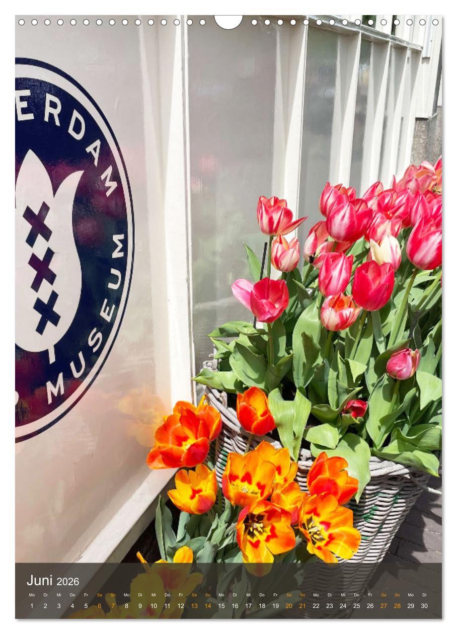 Beispielinhalt (Bild) Schönes Amsterdam (Wandkalender 2026 DIN A3 hoch), CALVENDO Monatskalender