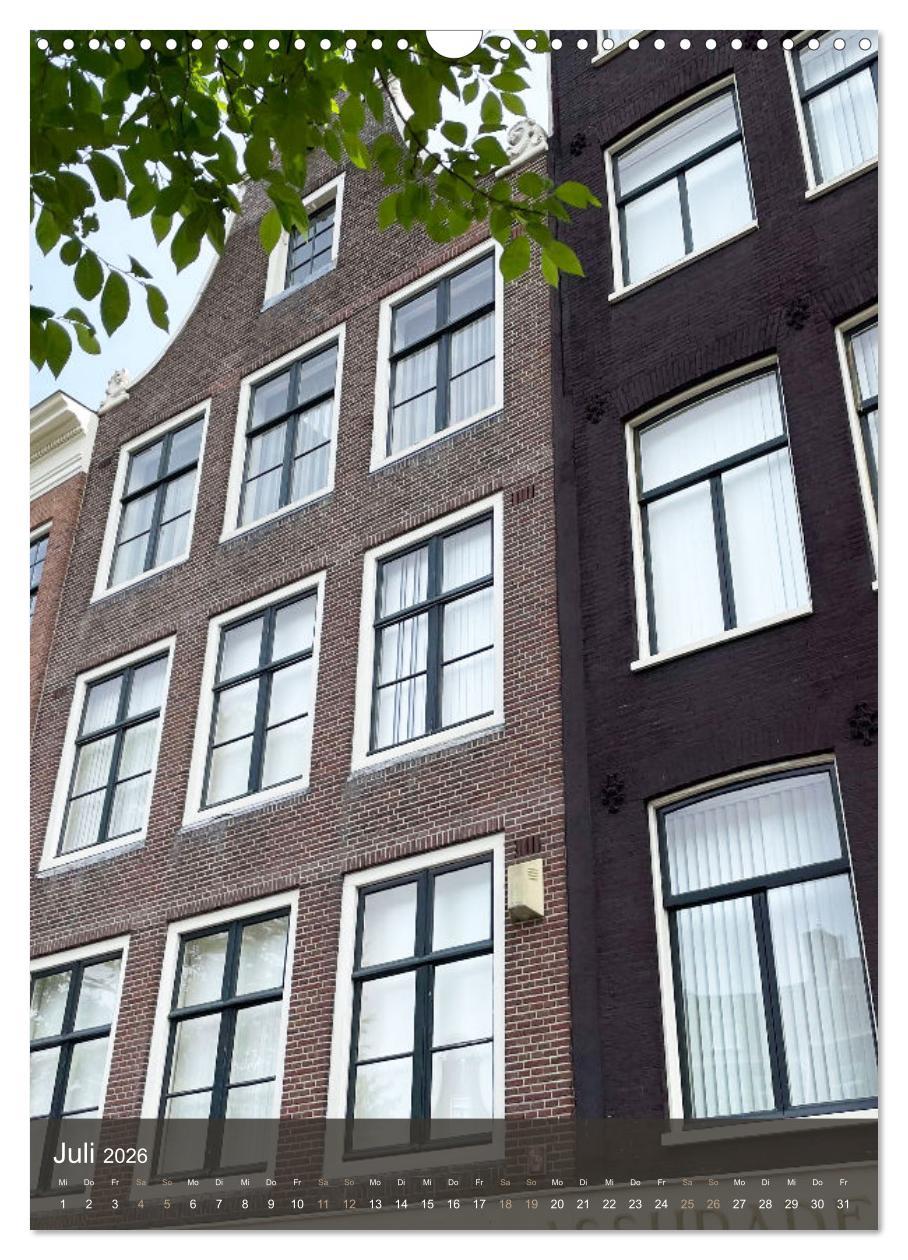 Beispielinhalt (Bild) Schönes Amsterdam (Wandkalender 2026 DIN A3 hoch), CALVENDO Monatskalender