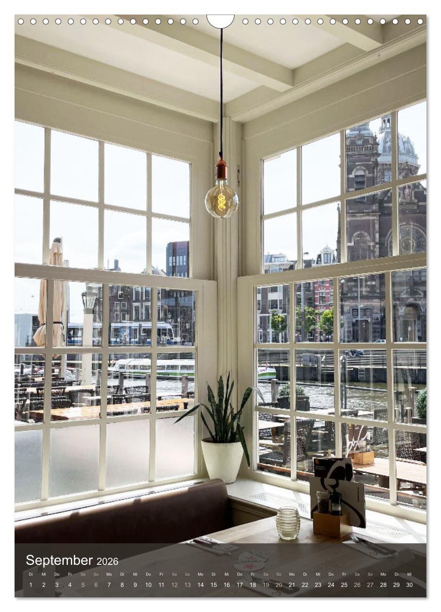 Beispielinhalt (Bild) Schönes Amsterdam (Wandkalender 2026 DIN A3 hoch), CALVENDO Monatskalender
