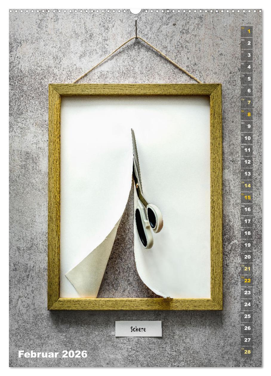 Beispielinhalt (Bild) Mitarbeiter des Monats (hochwertiger Premium Wandkalender 2026 DIN A2 hoch), Kunstdruck in Hochglanz