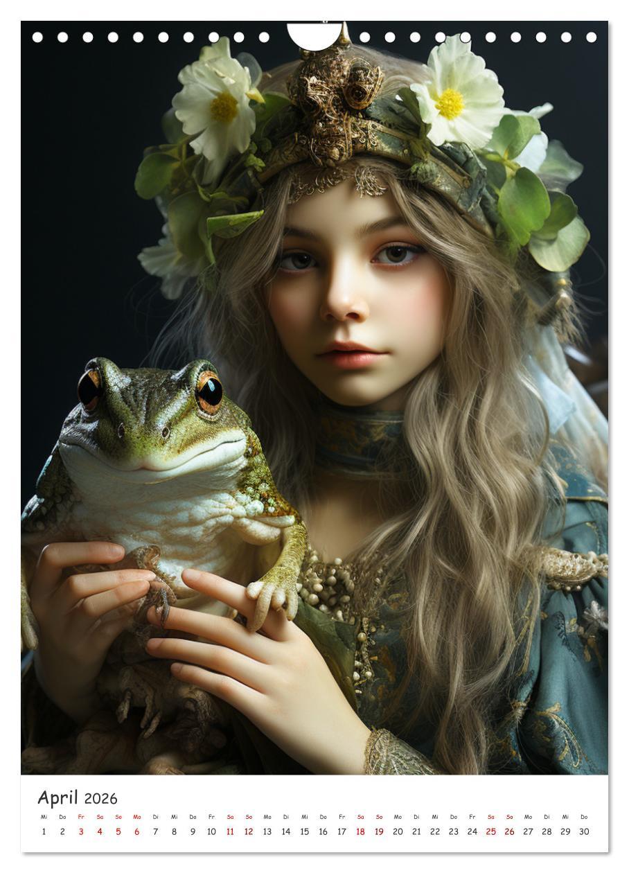 Beispielinhalt (Bild) Deutsche Märchen (Wandkalender 2026 DIN A4 hoch), CALVENDO Monatskalender