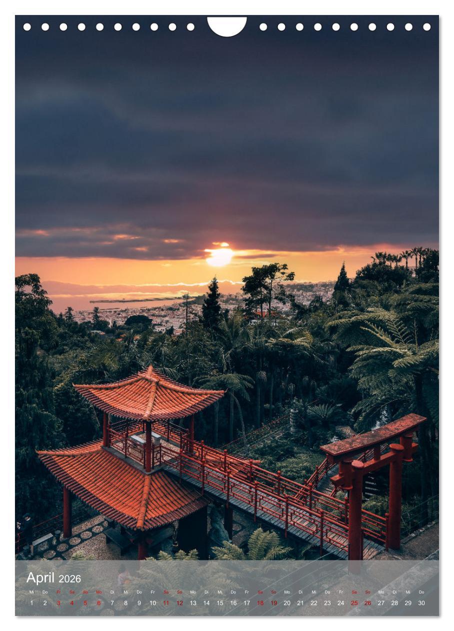 Beispielinhalt (Bild) Madeira - Zauber einer Insel (Wandkalender 2026 DIN A4 hoch), CALVENDO Monatskalender