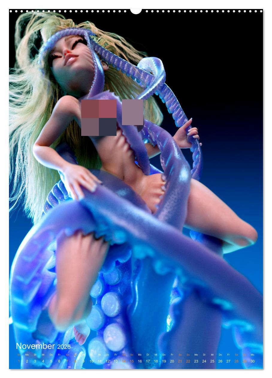 Beispielinhalt (Bild) Pin Up Kalender Carsten Mell (hochwertiger Premium Wandkalender 2026 DIN A2 hoch), Kunstdruck in Hochglanz
