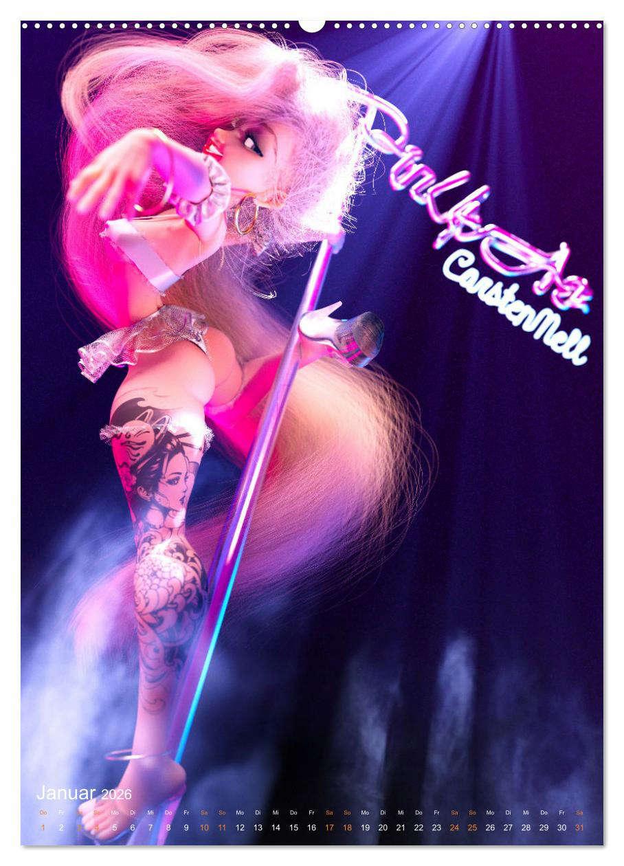 Beispielinhalt (Bild) Pin Up Kalender Carsten Mell (Wandkalender 2026 DIN A2 hoch), CALVENDO Monatskalender