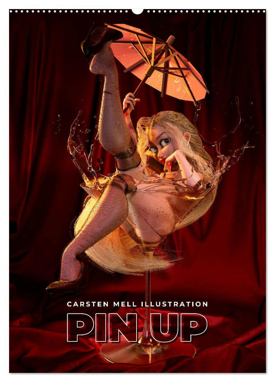 Vorderes Coverbild Pin Up Kalender Carsten Mell (Wandkalender 2026 DIN A2 hoch), CALVENDO Monatskalender