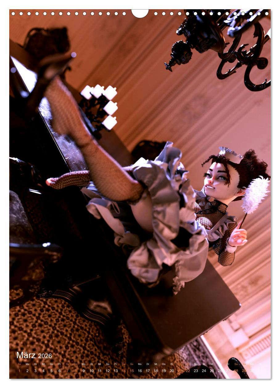 Beispielinhalt (Bild) Pin Up Kalender Carsten Mell (Wandkalender 2026 DIN A3 hoch), CALVENDO Monatskalender