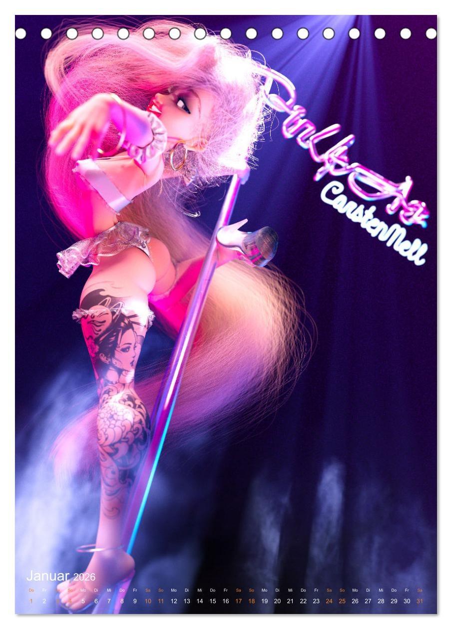 Beispielinhalt (Bild) Pin Up Kalender Carsten Mell (Tischkalender 2026 DIN A5 hoch), CALVENDO Monatskalender