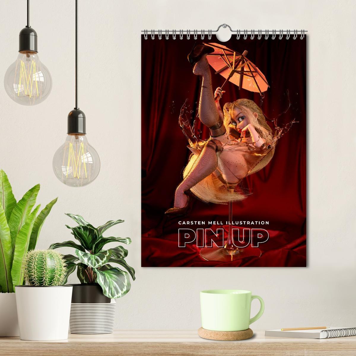 Beispielinhalt (Bild) Pin Up Kalender Carsten Mell (Wandkalender 2026 DIN A4 hoch), CALVENDO Monatskalender