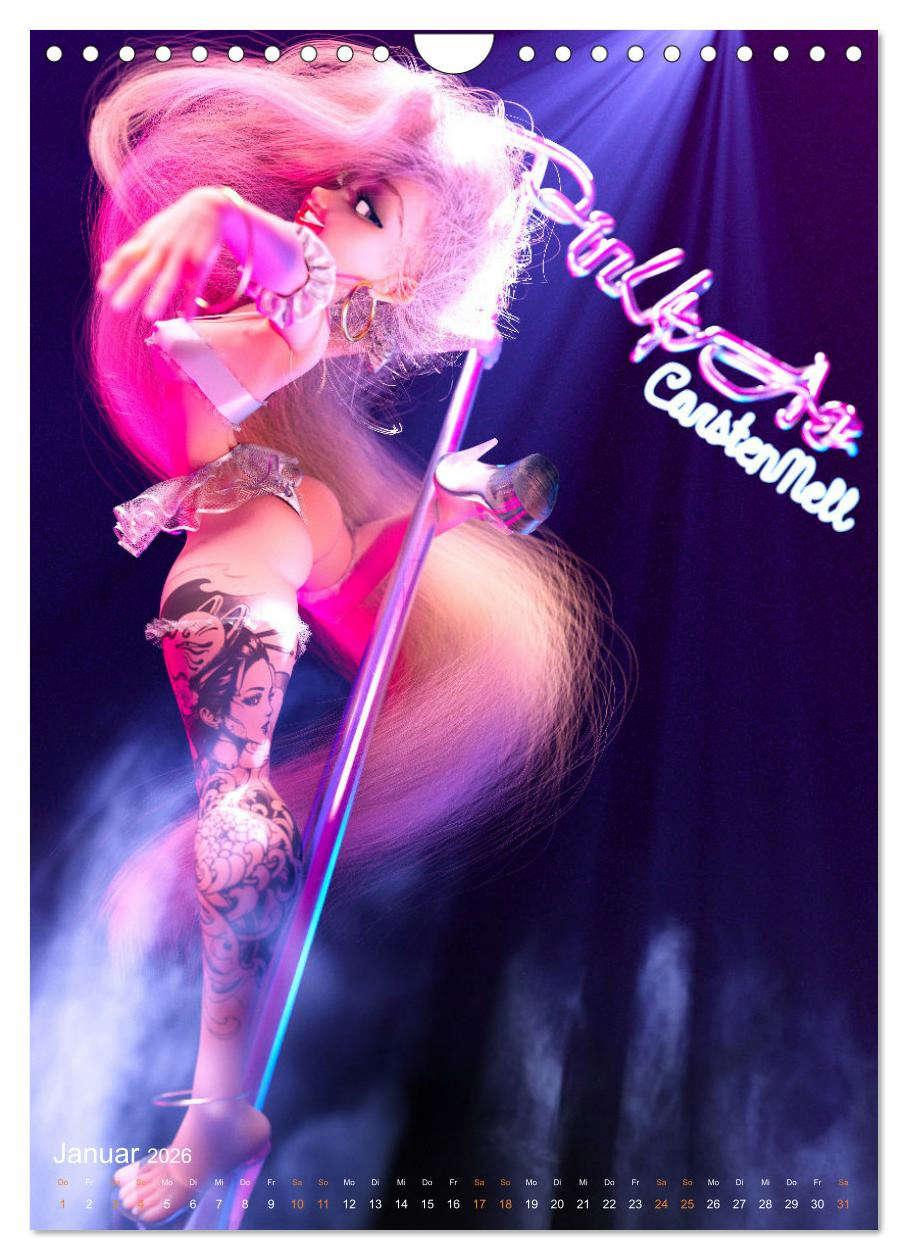 Beispielinhalt (Bild) Pin Up Kalender Carsten Mell (Wandkalender 2026 DIN A4 hoch), CALVENDO Monatskalender