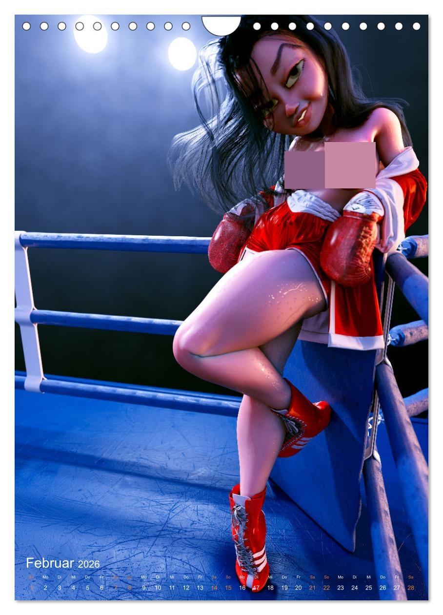 Beispielinhalt (Bild) Pin Up Kalender Carsten Mell (Wandkalender 2026 DIN A4 hoch), CALVENDO Monatskalender