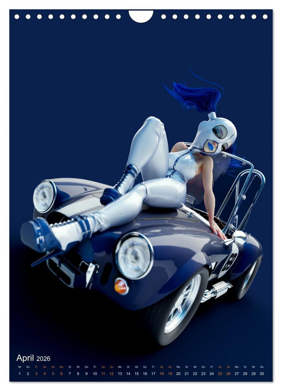 Beispielinhalt (Bild) Pin Up Kalender Carsten Mell (Wandkalender 2026 DIN A4 hoch), CALVENDO Monatskalender