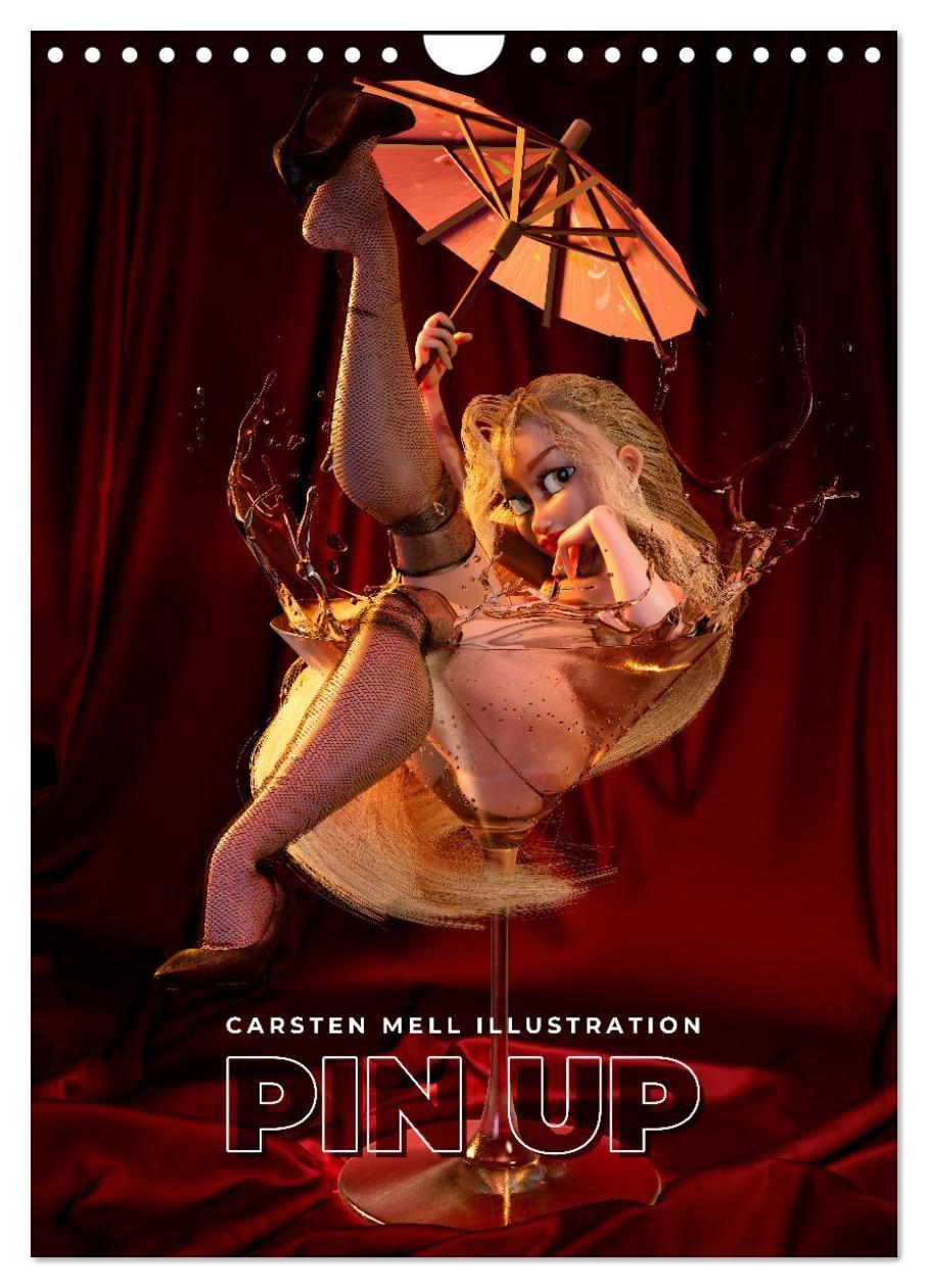 Vorderes Coverbild Pin Up Kalender Carsten Mell (Wandkalender 2026 DIN A4 hoch), CALVENDO Monatskalender