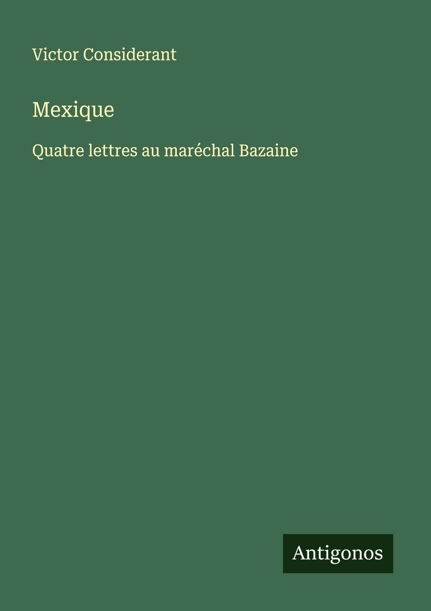 Vorderes Coverbild Mexique