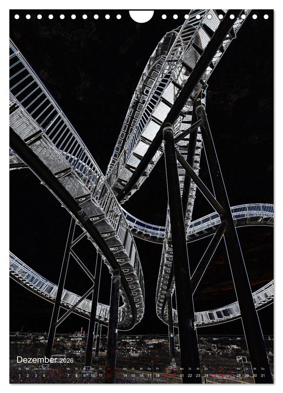 Beispielinhalt (Bild) Einmaliges Ruhrgebiet (Wandkalender 2026 DIN A4 hoch), CALVENDO Monatskalender