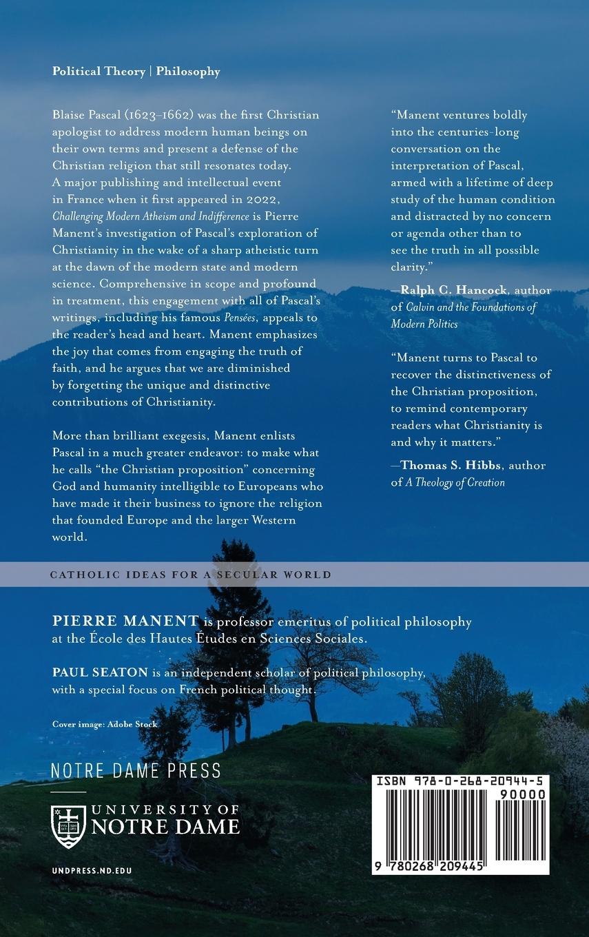 Rückseitencover Challenging Modern Atheism and Indifference