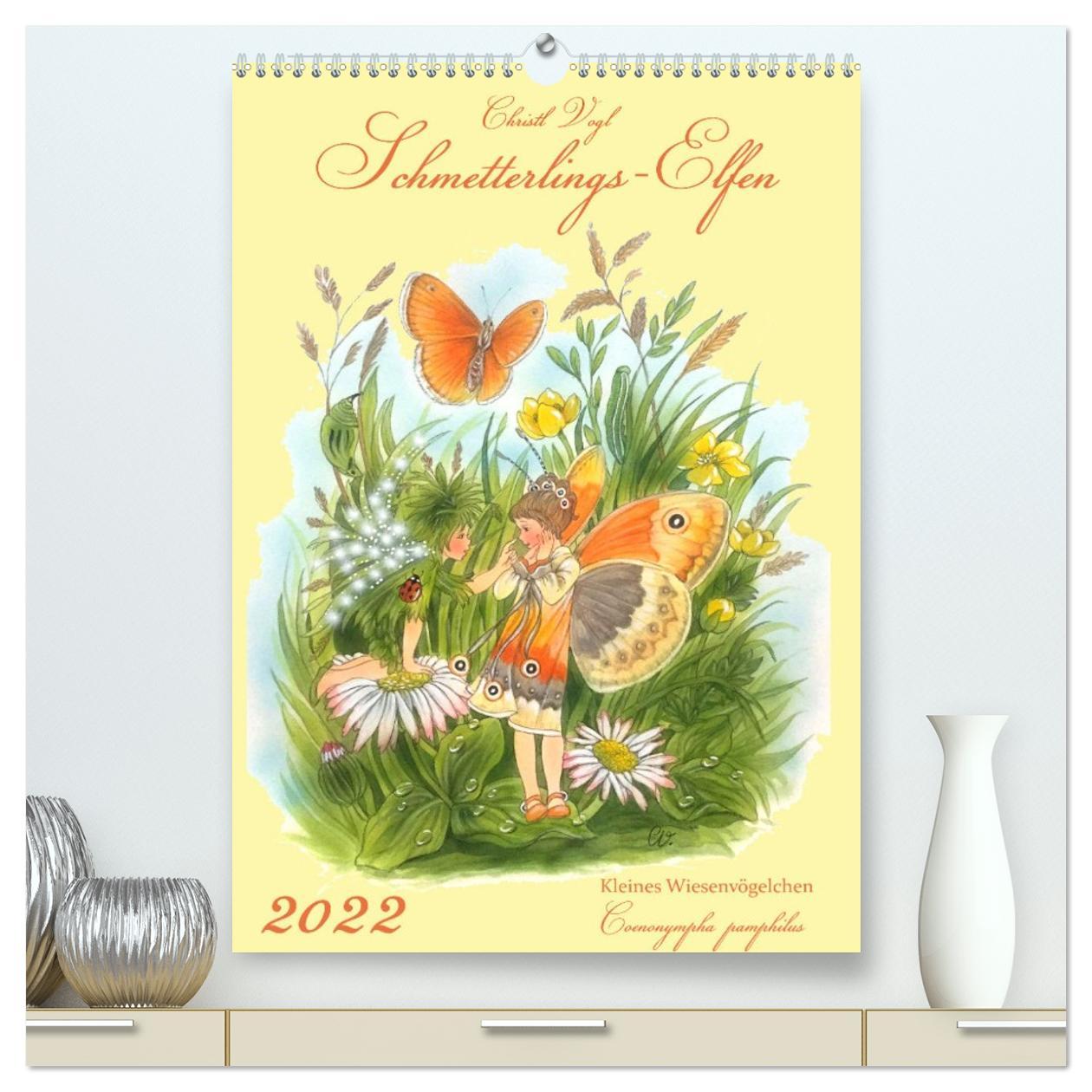Vorderes Coverbild Schmetterlings-Elfen (hochwertiger Premium Wandkalender 2026 DIN A2 hoch), Kunstdruck in Hochglanz