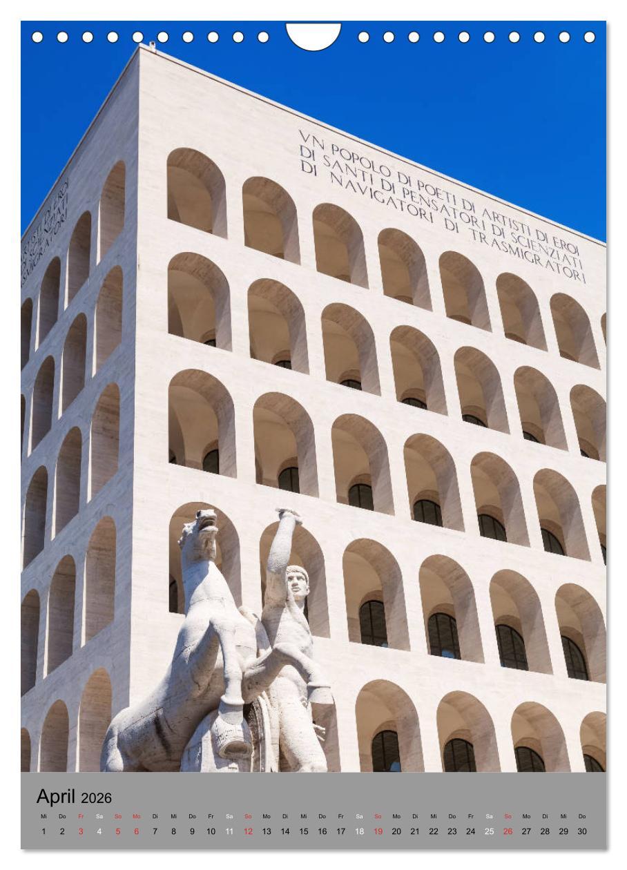 Beispielinhalt (Bild) Architekturstile von der Antike bis zur Gegenwart (Wandkalender 2026 DIN A4 hoch), CALVENDO Monatskalender