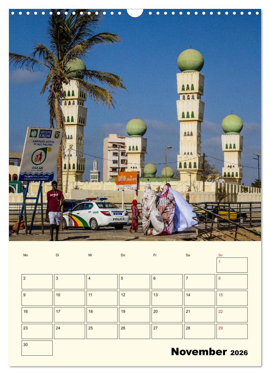 Beispielinhalt (Bild) Lebendiges Westafrika - Mauretanien, Senegal, Guinea, Bissau (Wandkalender 2026 DIN A3 hoch), CALVENDO Monatskalender