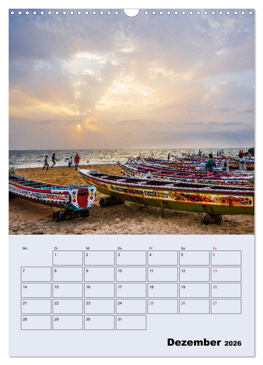 Beispielinhalt (Bild) Lebendiges Westafrika - Mauretanien, Senegal, Guinea, Bissau (Wandkalender 2026 DIN A3 hoch), CALVENDO Monatskalender