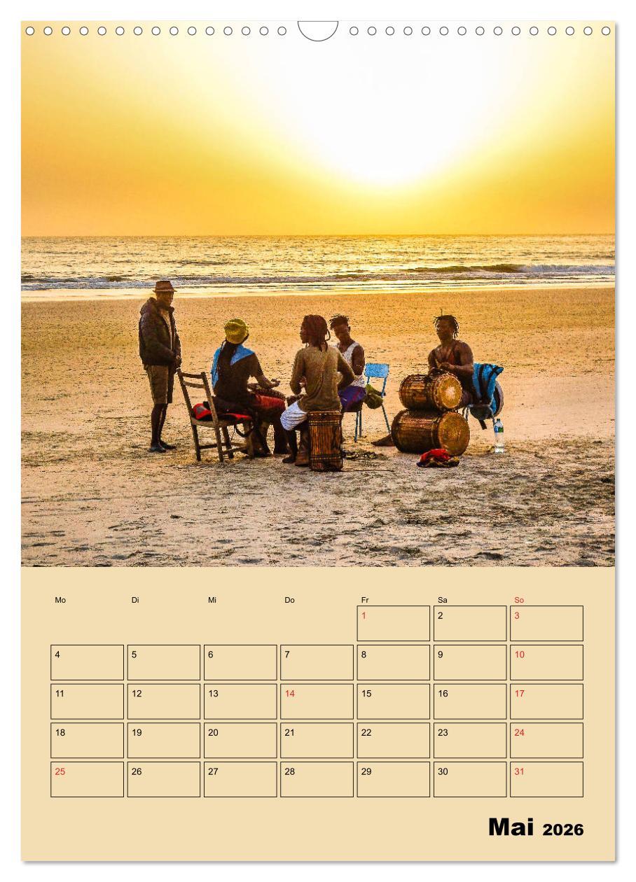 Beispielinhalt (Bild) Lebendiges Westafrika - Mauretanien, Senegal, Guinea, Bissau (Wandkalender 2026 DIN A3 hoch), CALVENDO Monatskalender