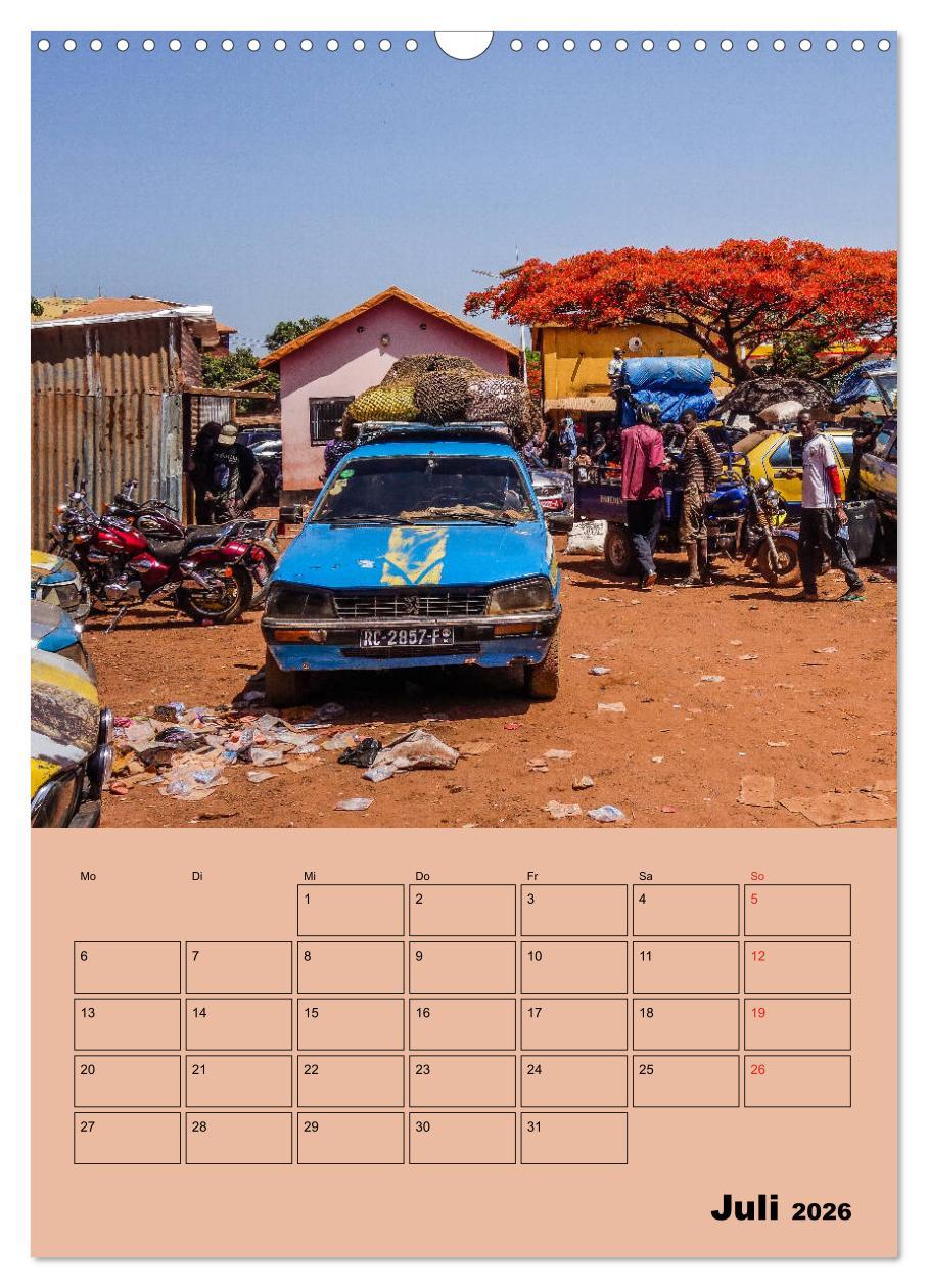 Beispielinhalt (Bild) Lebendiges Westafrika - Mauretanien, Senegal, Guinea, Bissau (Wandkalender 2026 DIN A3 hoch), CALVENDO Monatskalender