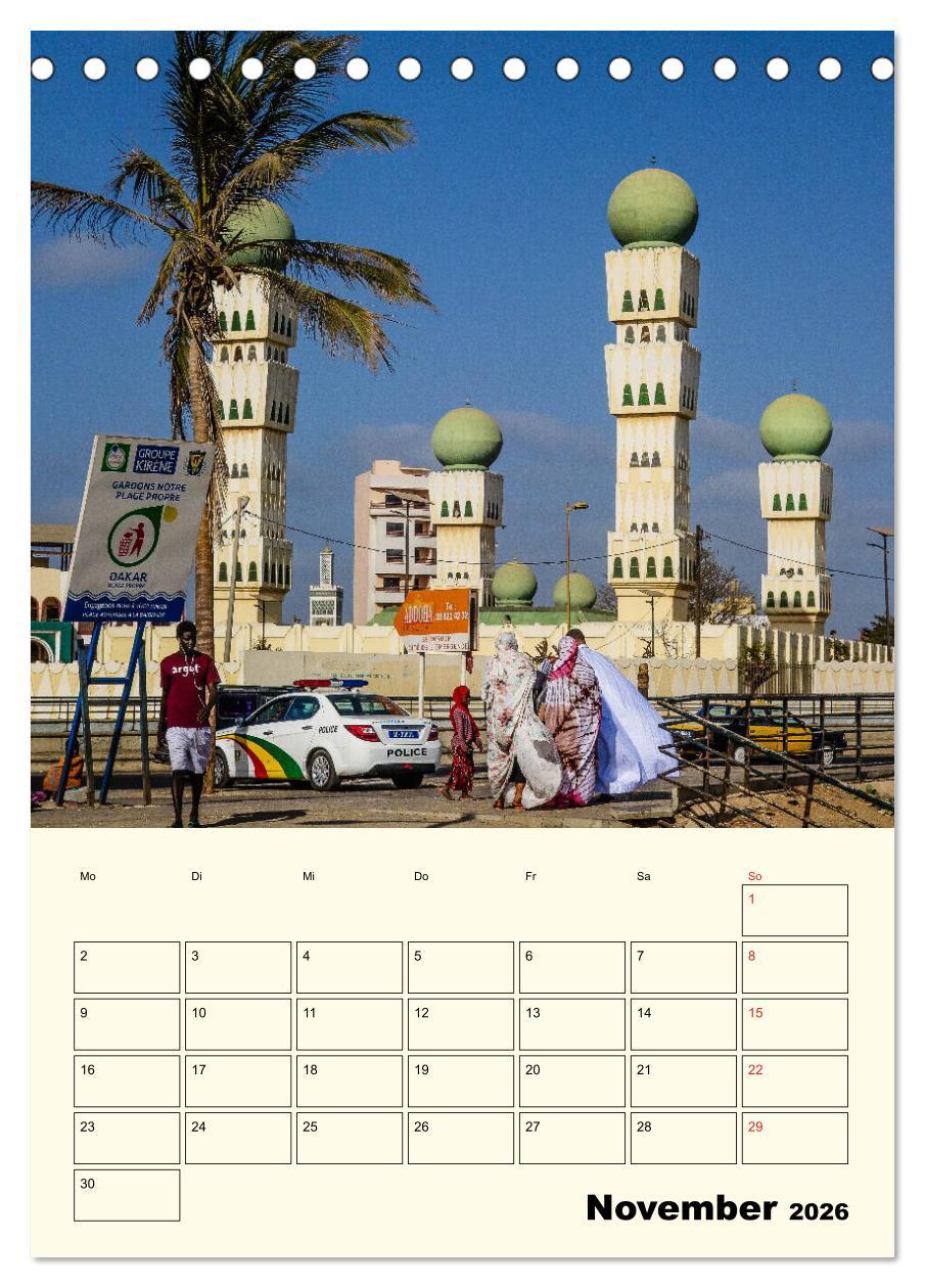 Beispielinhalt (Bild) Lebendiges Westafrika - Mauretanien, Senegal, Guinea, Bissau (Tischkalender 2026 DIN A5 hoch), CALVENDO Monatskalender